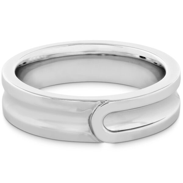 Coupled Encompass Metal Band in 18K White Gold - Azurys Jewellers ...